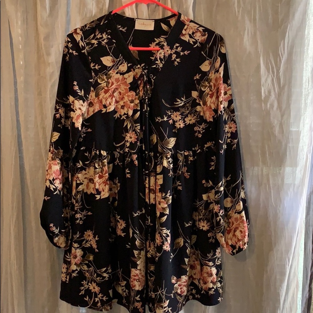 Embrace Baby Doll Floral Dress